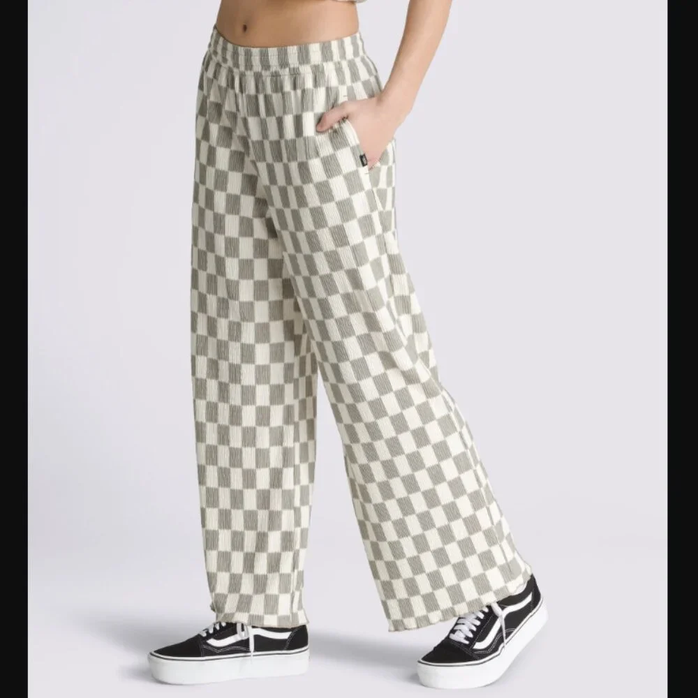 NWT VANS Wren Checkerboard Pants - Picture 1 of 3